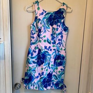 Lilly Pulitzer Blue and Green Floral Dress